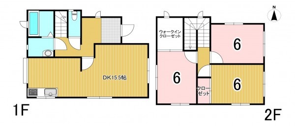 秋田市八橋大畑、中古一戸建ての間取り画像です