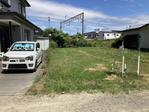秋田市牛島西、土地の画像です
