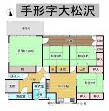 秋田市手形、中古一戸建ての間取り画像です