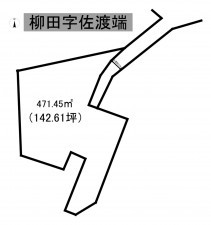 秋田市柳田、土地の間取り画像です