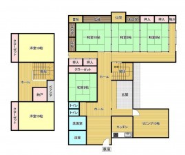 潟上市昭和大久保、中古一戸建ての間取り画像です