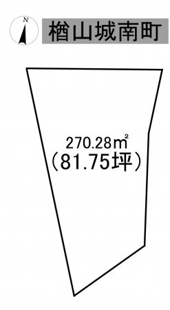秋田市楢山城南町、土地の間取り画像です