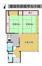 秋田市豊岩石田坂、中古一戸建ての間取り画像です