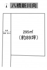 秋田市八橋新川向、土地の間取り画像です