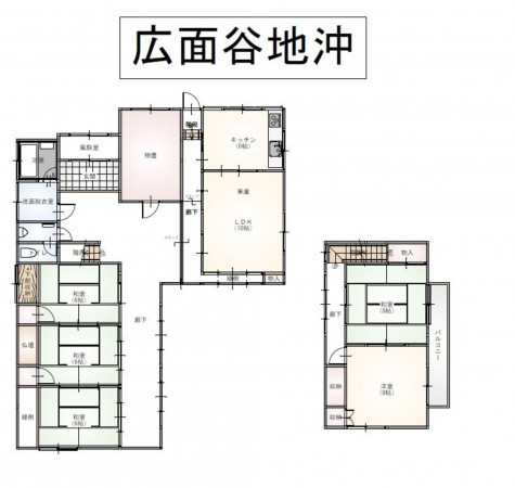 秋田市広面、中古一戸建ての間取り画像です