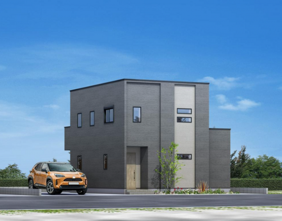 茂原市小林、新築一戸建ての完成予想図（外観）画像です