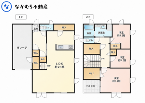大網白里市季美の森南、中古一戸建ての間取り画像です