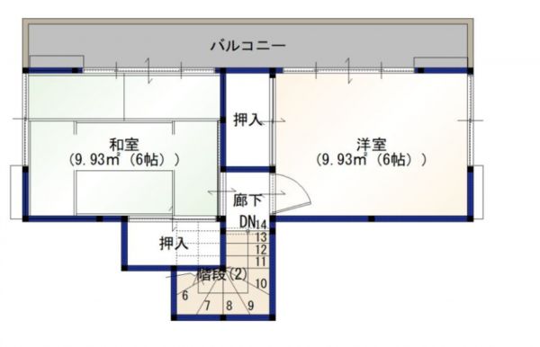 大網白里市南飯塚、中古一戸建ての間取り画像です