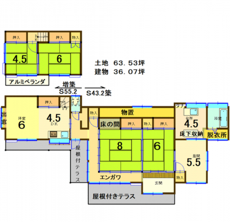 大網白里市北飯塚、中古一戸建ての間取り画像です