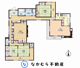 大網白里市大網、中古一戸建ての間取り画像です