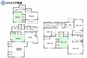 大網白里市細草、中古一戸建ての間取り画像です