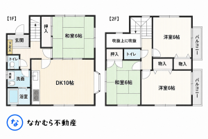 大網白里市大網、中古一戸建ての間取り画像です