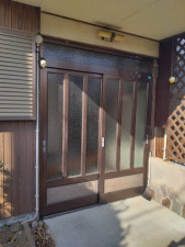 茂原市高師、中古一戸建ての玄関画像です