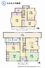 茂原市東郷、中古一戸建ての間取り画像です