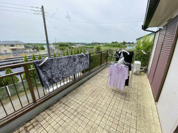 大網白里市南横川、中古一戸建てのバルコニー画像です