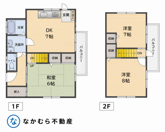 茂原市南吉田、中古一戸建ての間取り画像です