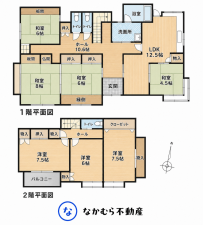 茂原市本納、中古一戸建ての間取り画像です