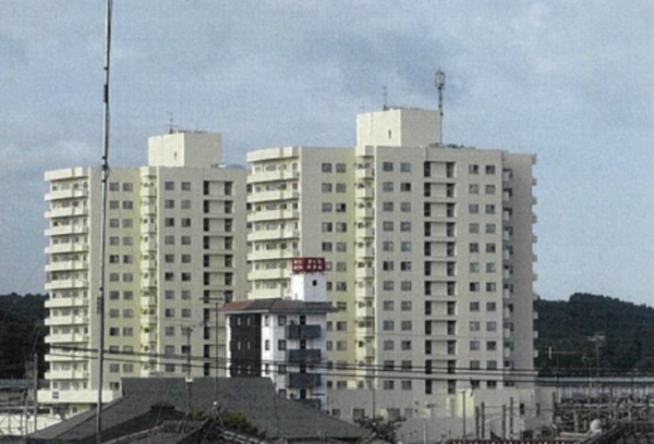 大網白里市駒込、中古マンションの外観画像です