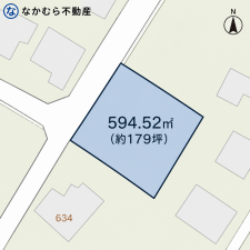大網白里市柳橋、土地の間取り画像です