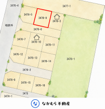 茂原市七渡、土地の間取り画像です