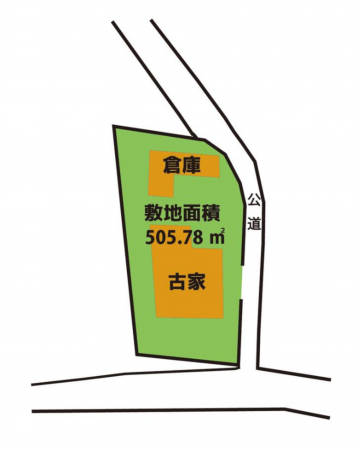 茂原市本納、土地の間取り画像です