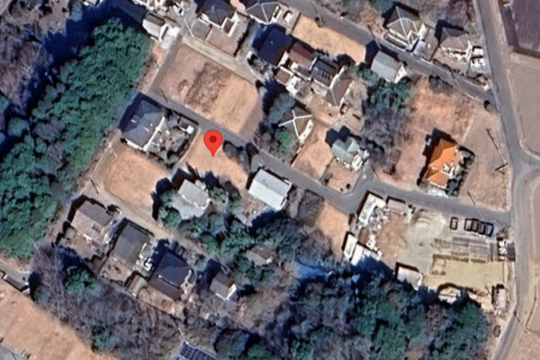 大網白里市桂山、土地の間取り画像です