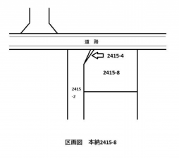 茂原市本納、土地の間取り画像です