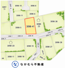大網白里市南横川、土地の間取り画像です