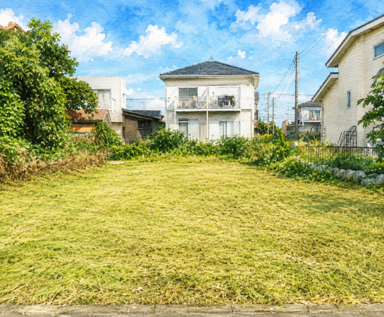 大網白里市南横川、土地の画像です