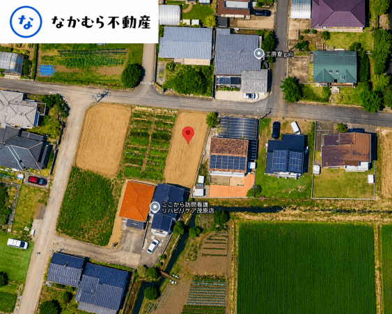 茂原市谷本、土地の間取り画像です