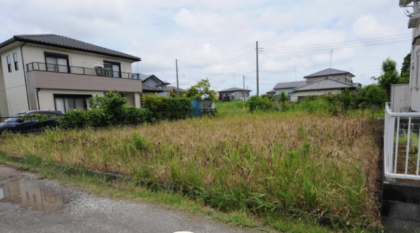茂原市大芝、土地の画像です