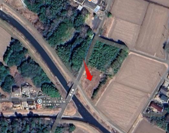 大網白里市南横川、土地の間取り画像です