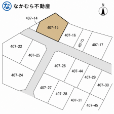 大網白里市南飯塚、土地の間取り画像です