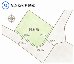 茂原市茂原、土地の間取り画像です