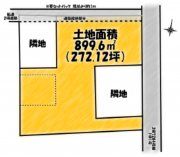 茂原市茂原、土地の間取り画像です