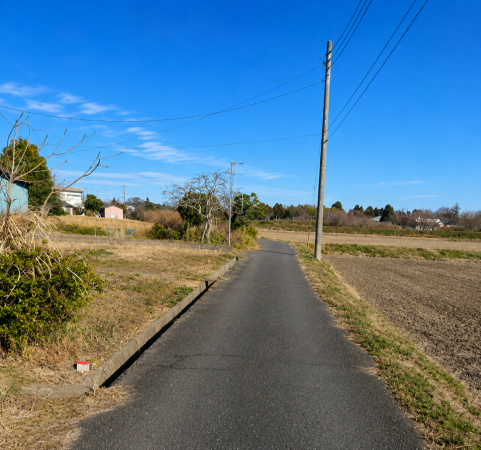 大網白里市上貝塚、土地の画像です