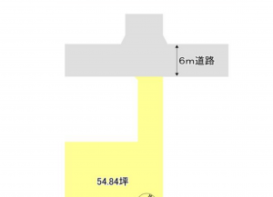 大網白里市ながた野、土地の間取り画像です