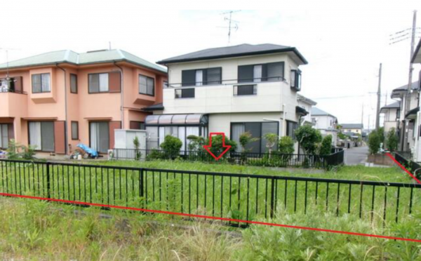 大網白里市ながた野、土地の画像です