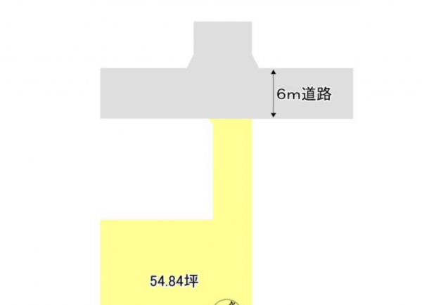 大網白里市ながた野、土地の間取り画像です