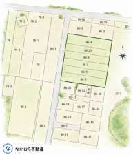 茂原市大芝、土地の間取り画像です