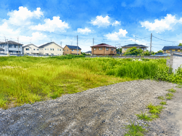 茂原市大芝、土地の画像です