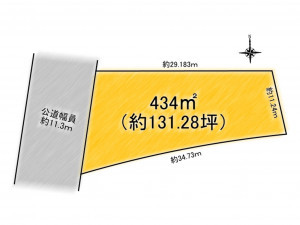 茂原市小林、土地の間取り画像です
