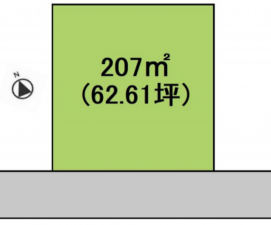 茂原市東部台、土地の間取り画像です