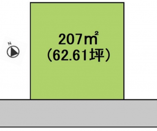 茂原市東部台、土地の間取り画像です