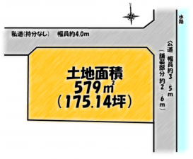 茂原市早野、土地の間取り画像です