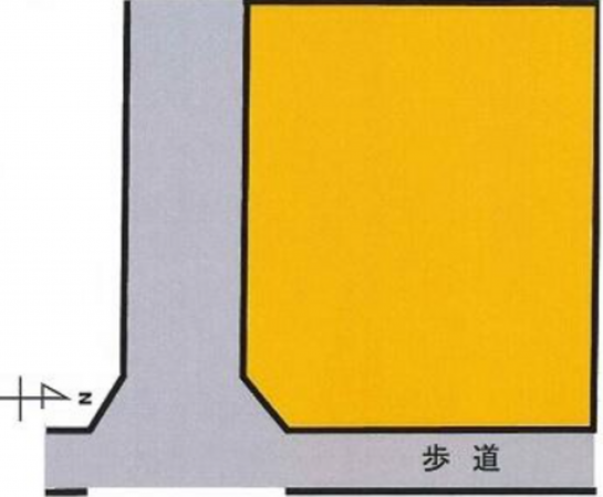 茂原市高師、土地の間取り画像です