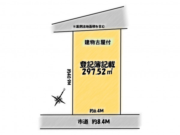 大網白里市大網、土地の間取り画像です