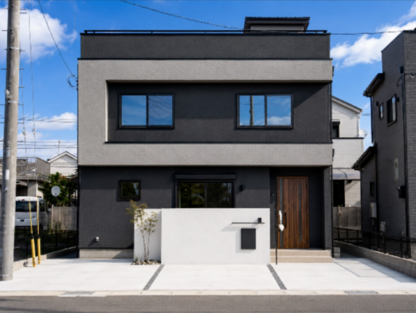 千葉市若葉区若松町、新築一戸建ての外観画像です