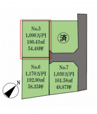 東金市東金、土地の間取り画像です
