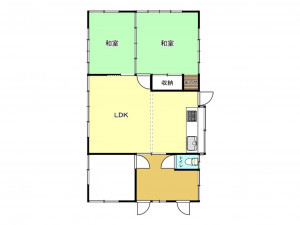 茂原市東部台、中古一戸建ての間取り画像です